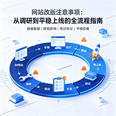 新余建站-网站改版注意事项：从调研到平稳上线的全流程指南