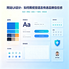 新余建站-网站UI设计：如何用视觉语言传递品牌信任感